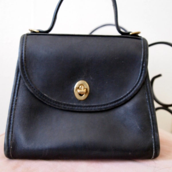 SALE 1970s Coach Clove Leather Satchel