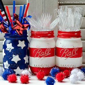 Stars & Stripes Mason Jar Flag