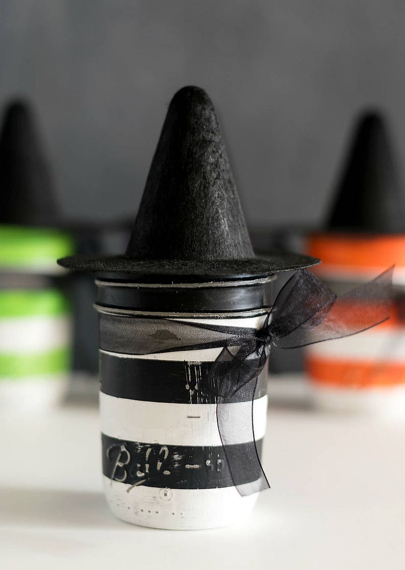 Witch Mason Jars Witch Hat Mason Jars Halloween Mason Jars Bild 3