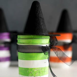 Witch Mason Jars Witch Hat Mason Jars Halloween Mason Jars image 4