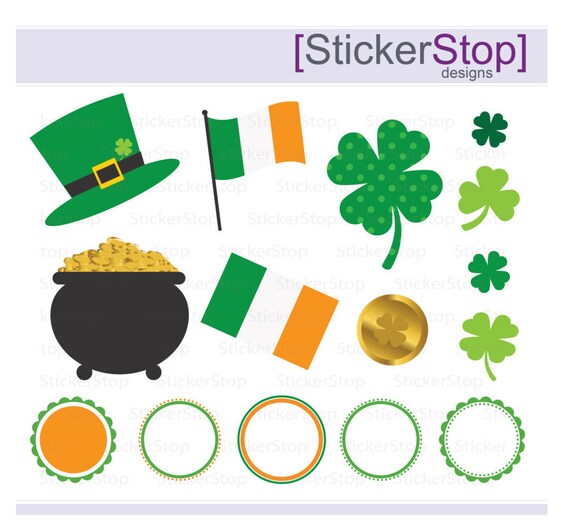 Celaza St. Patrick's Day Stickers - 200pcs Self-Adhesive Shamrock & Gold Coin Decorations For Kids 7 thumbnail image
