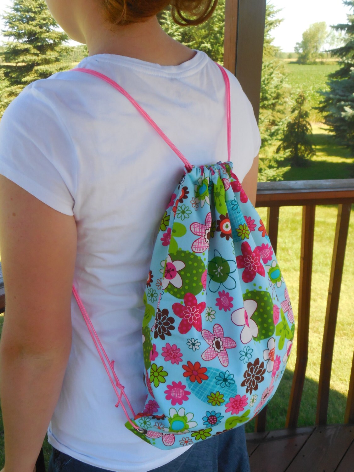 custom cloth drawstring bags