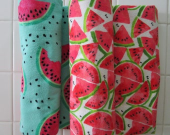 Watermelon Blanket Cotton Flannel Baby Receiving Swaddling Summer 2024 Watermelon Baby Shower Theme Toddler Watermelon Throw  Cover Snuggle