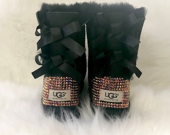 black uggs with rhinestones black uggs with rhinestones