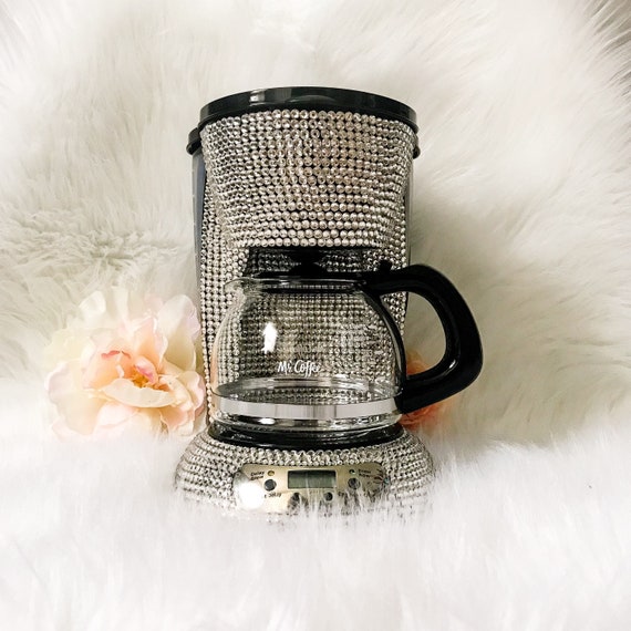 Bling Coffee Maker Crystal Coffee Maker Dorm Room Appliances Sparkly Mini Coffee Maker College Gifts Bling Keurig Unique Crystal Gifts