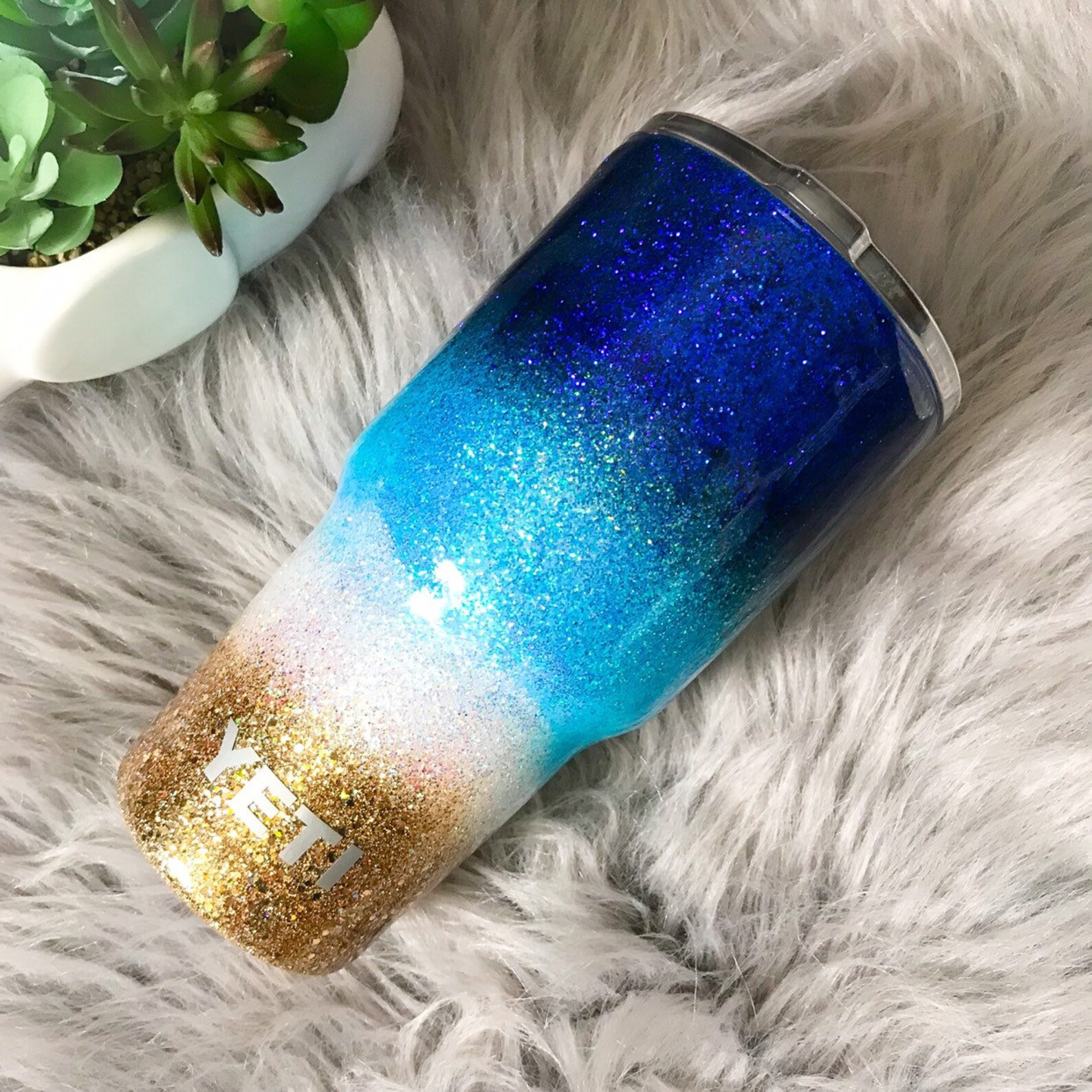 Stainless steel Glitter tumbler glitter beach tumbler Etsy