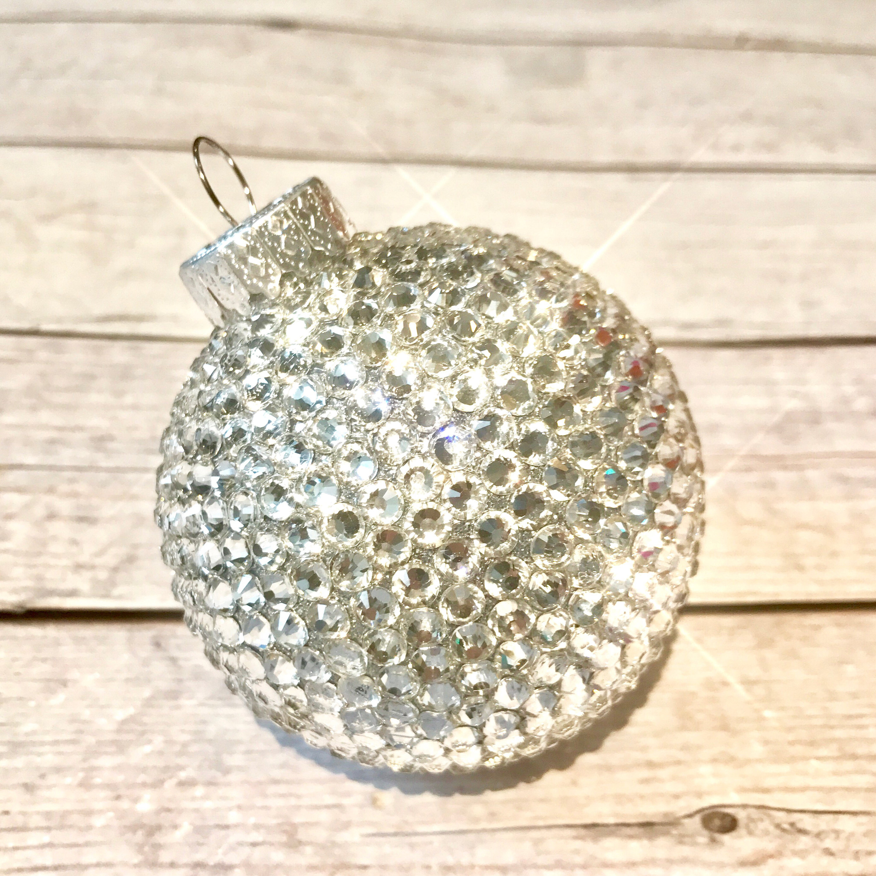 Bling christmas ornament crystal ornaments stocking Etsy