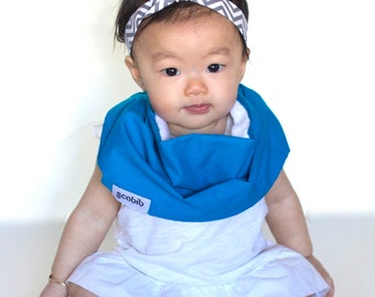 Modern Bib (Turquoise) All in One Scarf & Bib 'Scabib' for babies or toddlers