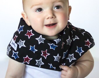 Modern Bib (Starry Night) All in One Scarf & Bib "Scabib for babies or toddlers