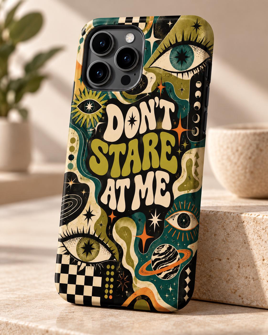 Retro cosmic eyes phone case design PNG groovy psychedelic Retro cosmic eyes phone case design PNG groovy psychedelic