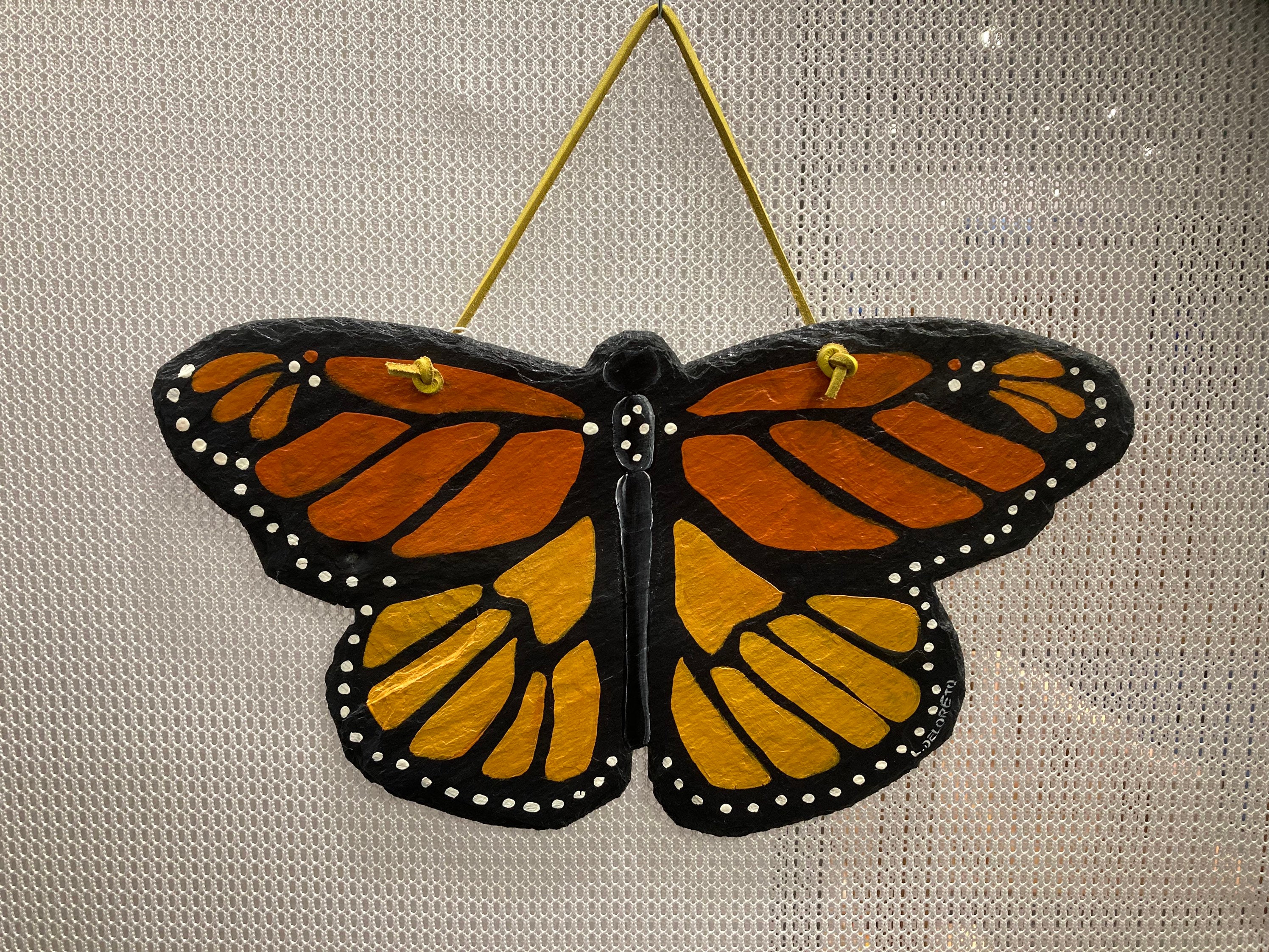 Slate Butterfly Sign, Personalized Butterfly Slate, Hand Painted ...
