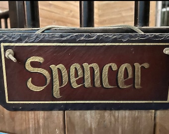Stall Name Plate, Personalized Stall Plate, Personalized Horse Sign, Farm Stall Plate