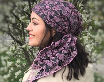 Bailey Newsboy Head Wrap Scarf 100/% Organic Cotton Pre-Tied Scarf with Brim