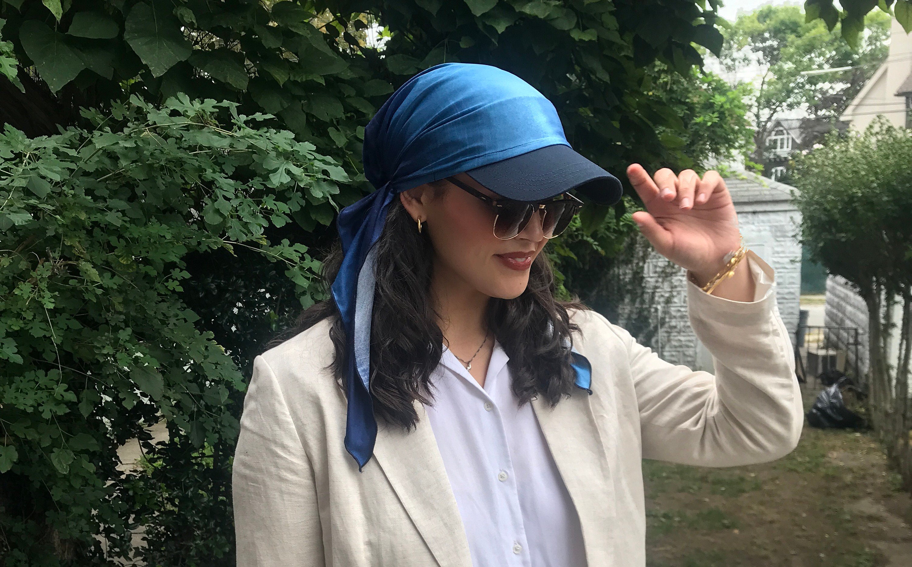 BrightGlow Bonnet pour femme avec visière rétro - Chapeau de baseball - Chapeau de soleil - Écharpe - Casquette réglable - Chapeau d'été - Visière solaire, Arc-en-ciel, taille unique