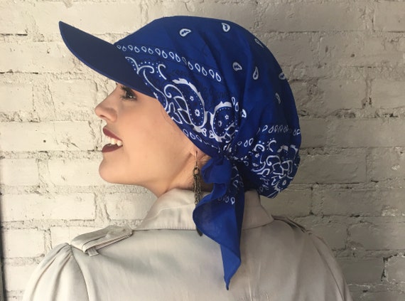 Turban Chimio Avec Visière En Polyester - Bandana Pré-Noué Pour Femmes, Confortable Et Léger