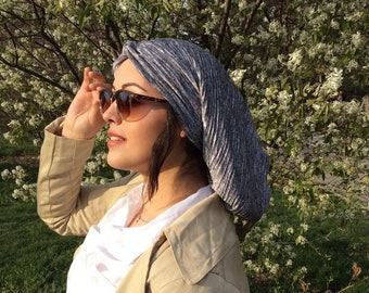 Snood Scarf For Women | Hijab Style Head Covering | Easy To Slip On | Made in USA