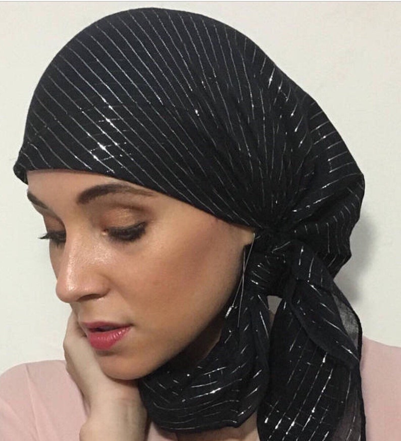 large cotton head scarf