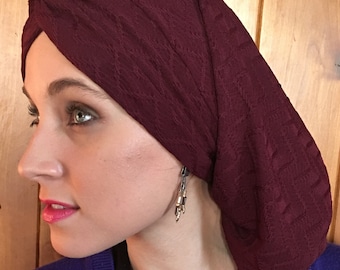Premium Turban Kopfbedeckung für Damen | Rundschal | Renaissance Kleidung | Moderne Hijab | Durag Hut Hijab Tichel Haar Schal | Hergestellt in den USA