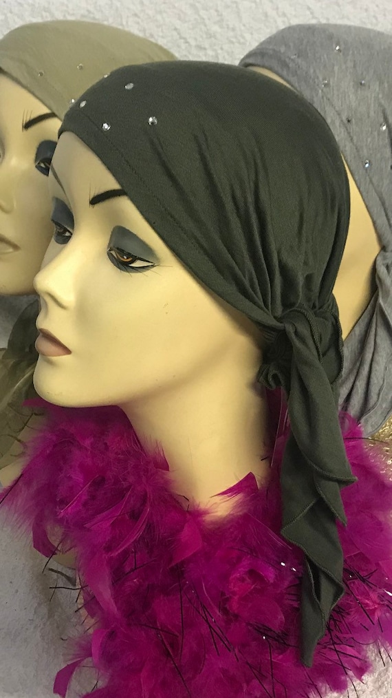 Sombrero de revés en verde para el cabello pre - Etsy España