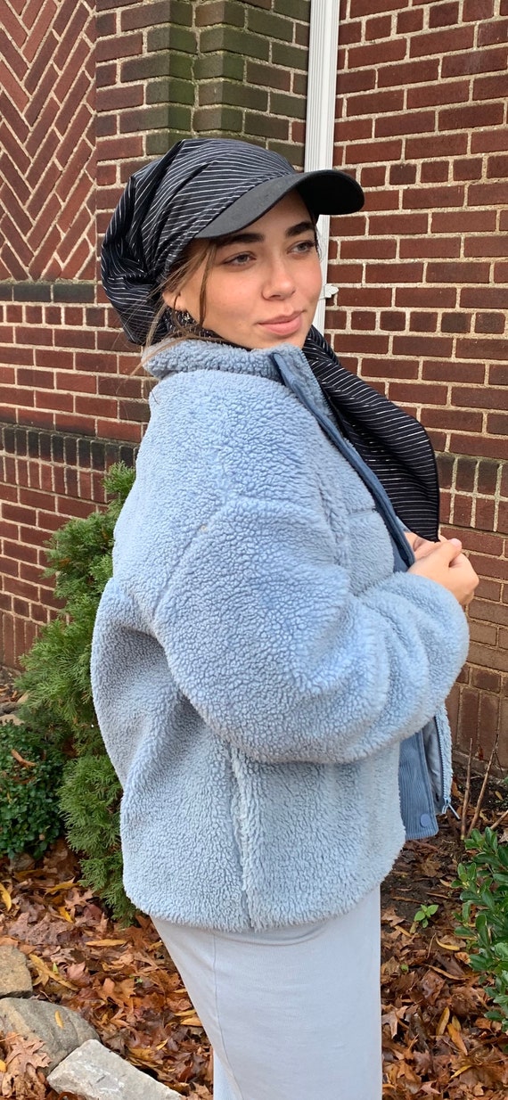 modern hijab with cap