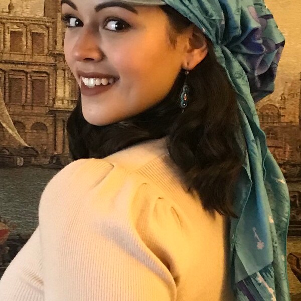 Cotton Hat With Brim | Sun Visor | Baseball Cap Hair Scarf To Cover and Conceal Hair For The Beach | Modern Hijab Fashion | Made in USA