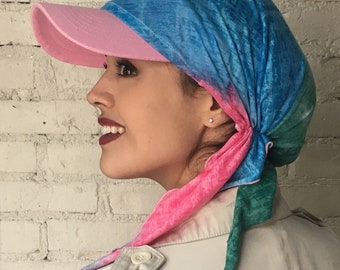 Visor Scarf | Colorful Sun Protection Head Covering, Made in USA