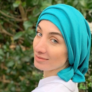 Bright Color Head Scarf | Wrap Around Turban For Women | Unique Hair Covering | Comfortable Headwear | Chemo Gift | Cancer Scarf | USA made