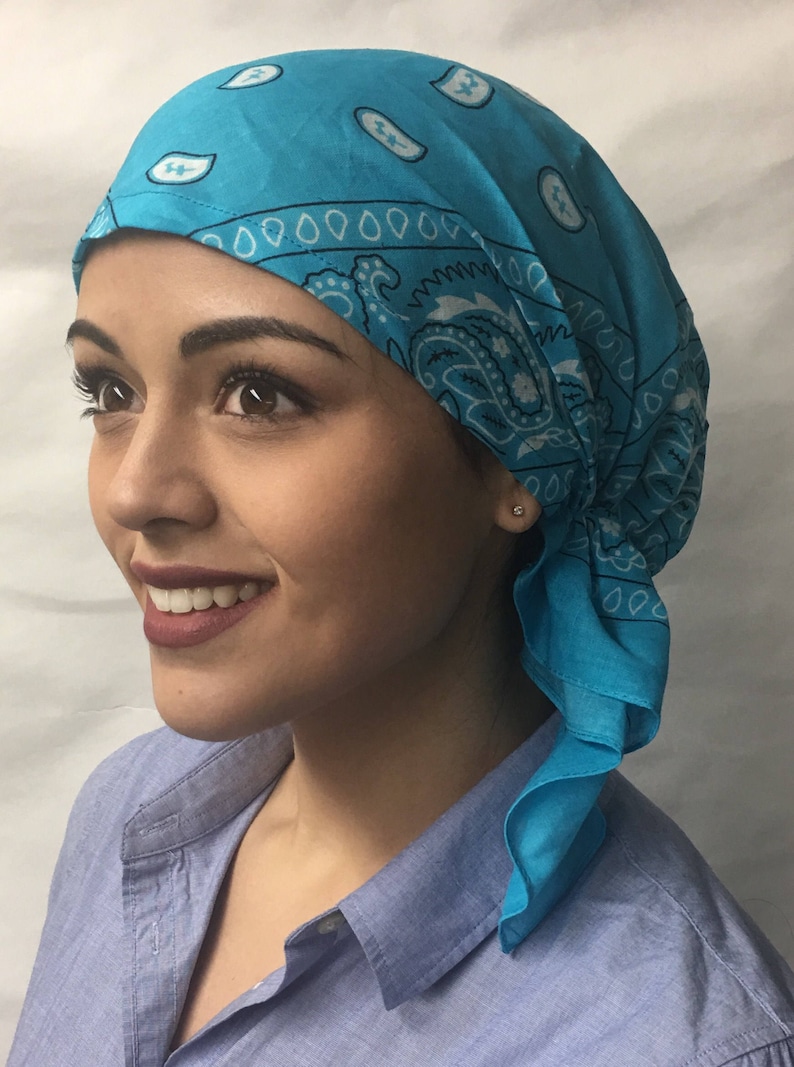 Summer Cotton Head Scarf For Women Scrub Cap For Doctor Nurse Etsy
