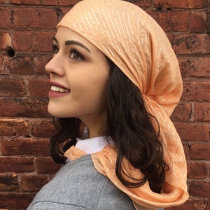 Lightweight Cotton Hair Scarf Tie Back Head Scarf | Breathable Durag | Pre Tied Tichel Hijab Head Cover To Conceal Hair. Head Gear For Women