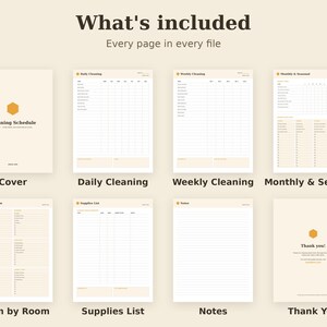 Cleaning Schedule Printable, House Chore Checklist, Weekly Home Planner PDF, Letter A4 A5 GoodNotes zdjęcie 2