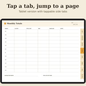 Subscription Tracker Printable, Recurring Payment Log, Streaming Service List PDF, Letter A4 A5 GoodNotes 画像 4