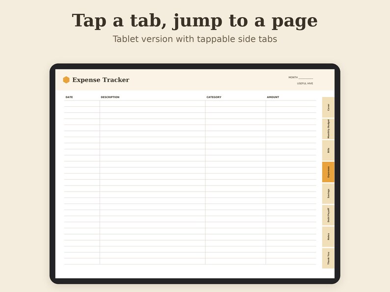 Monthly Budget Planner Printable, Expense Tracker, Bill Organizer, Savings PDF, Letter A4 A5 GoodNotes image 4
