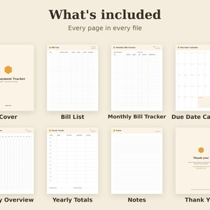 Bill Payment Tracker Printable, Due Date Checklist, Expense Log PDF, Letter A4 A5 GoodNotes image 2