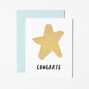 Congratulations Card- Big Star