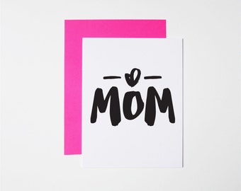 Festa della mamma Card - cuore mamma