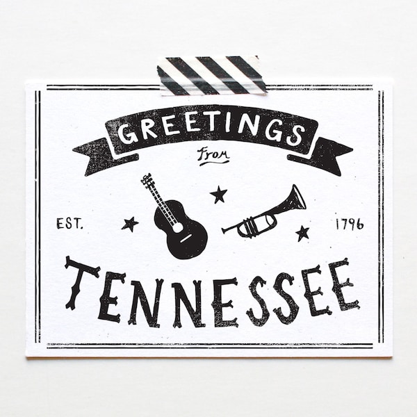 State of Tennessee Postcard