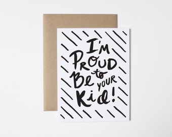 Festa del papà Card - orgoglioso Kid
