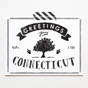 State of Connecticut Postcard