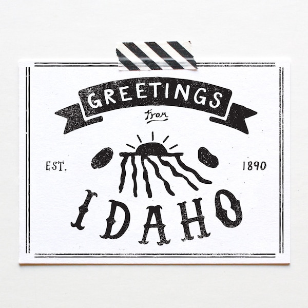 State of Idaho Postcard