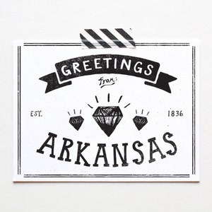 State of Arkansas Postcard