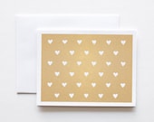 Love Card-Stationery-Gold Hearts