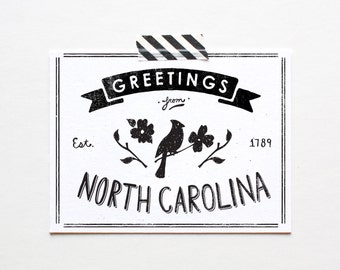 State of North Carolina Postcard