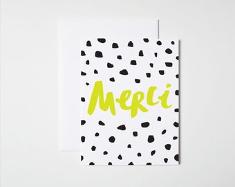 Thank You Card- Merci