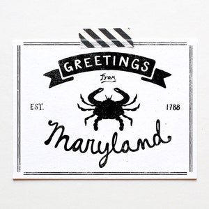 Cartolina del Maryland
