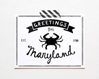 State of Maryland Postcard