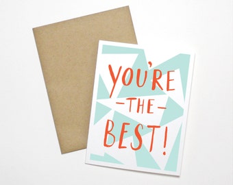 Thank You Card- You're The Best