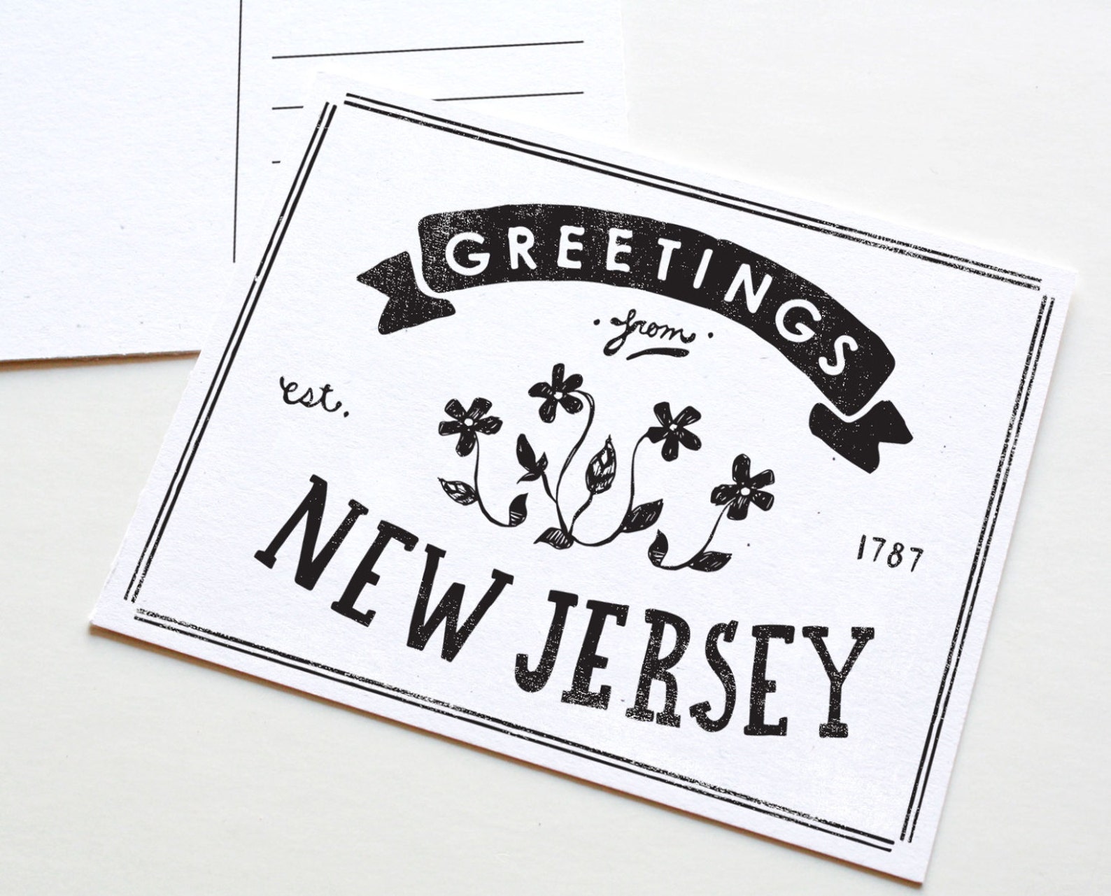 State of New Jersey Postcard - Etsy