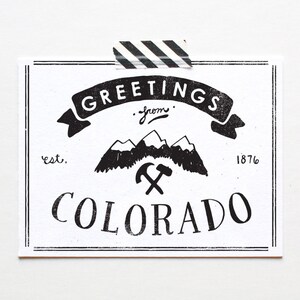 Cartolina dello stato del Colorado