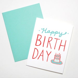 Birthday Card- Happy Birthday Cake