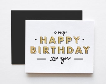 Birthday Card- A Very Happy Birthday To You